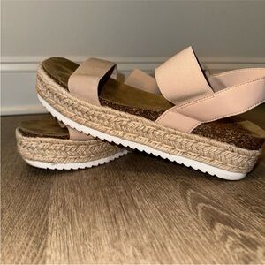 Steve Madden Blush Pink Platform Sandals